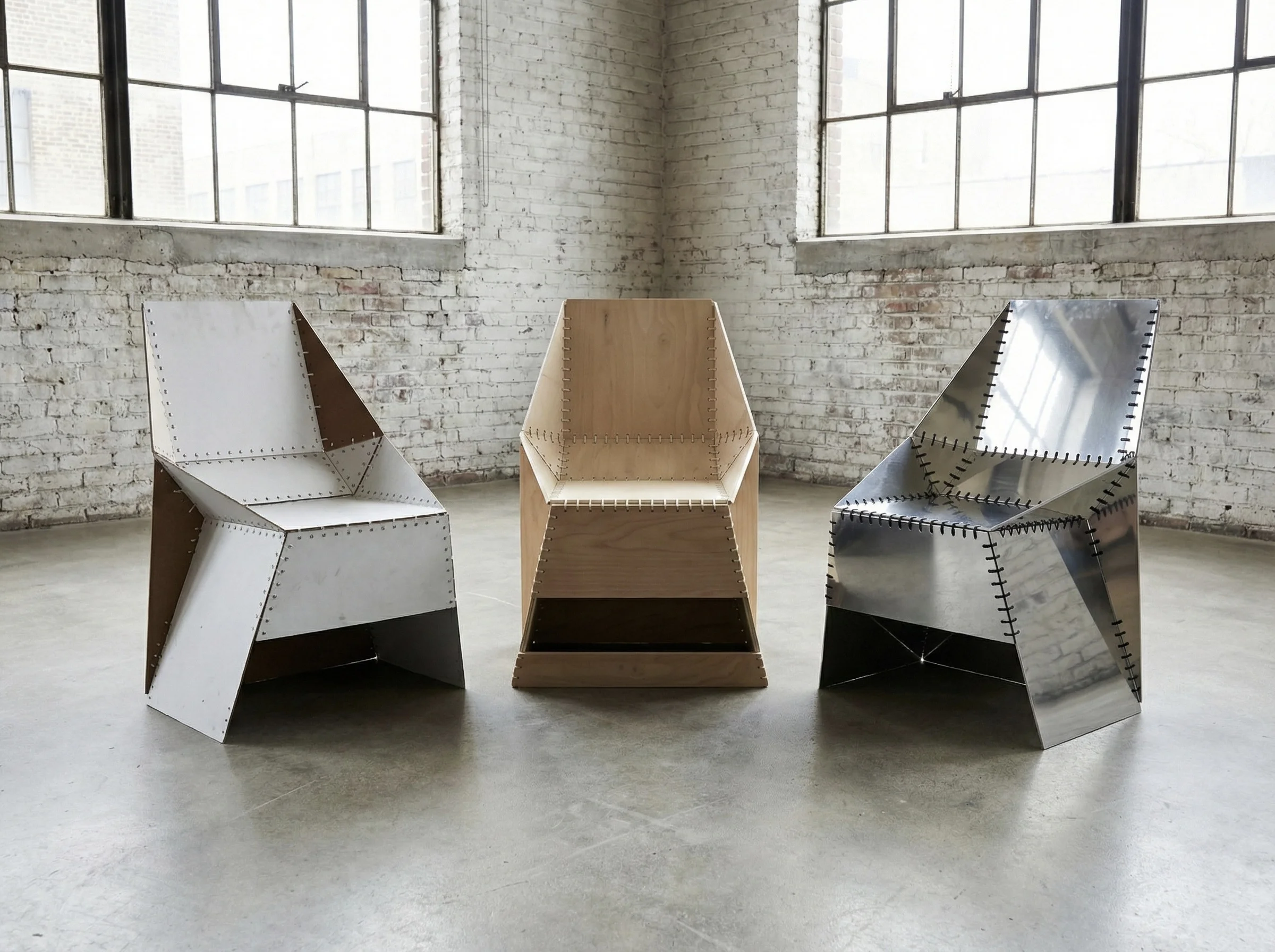 Facet Ribbon Chair 3